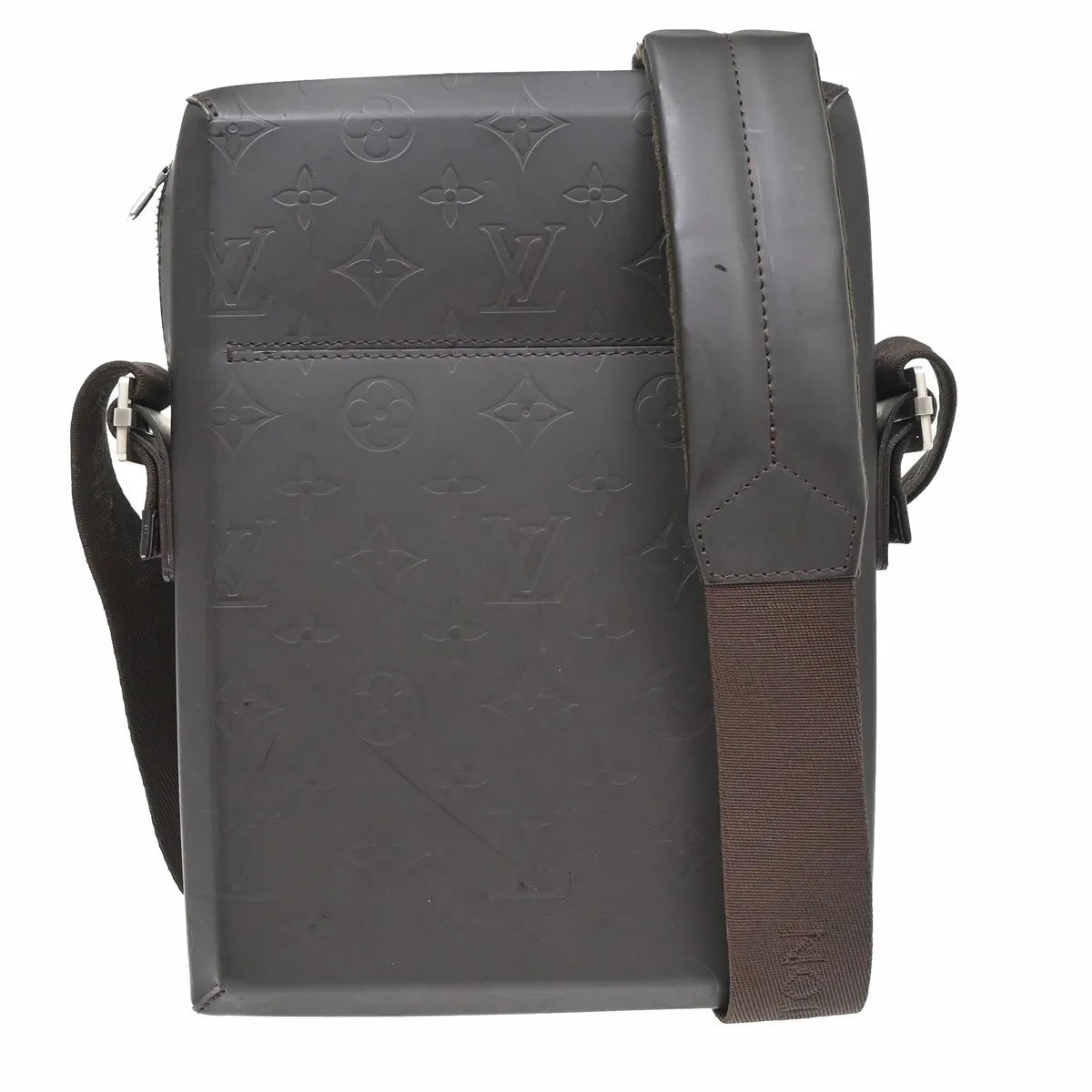 Louis Vuitton Bobby Monogram Glace Leather Brown Canvas Shoulder Bag Bag (Pre-Owned)
