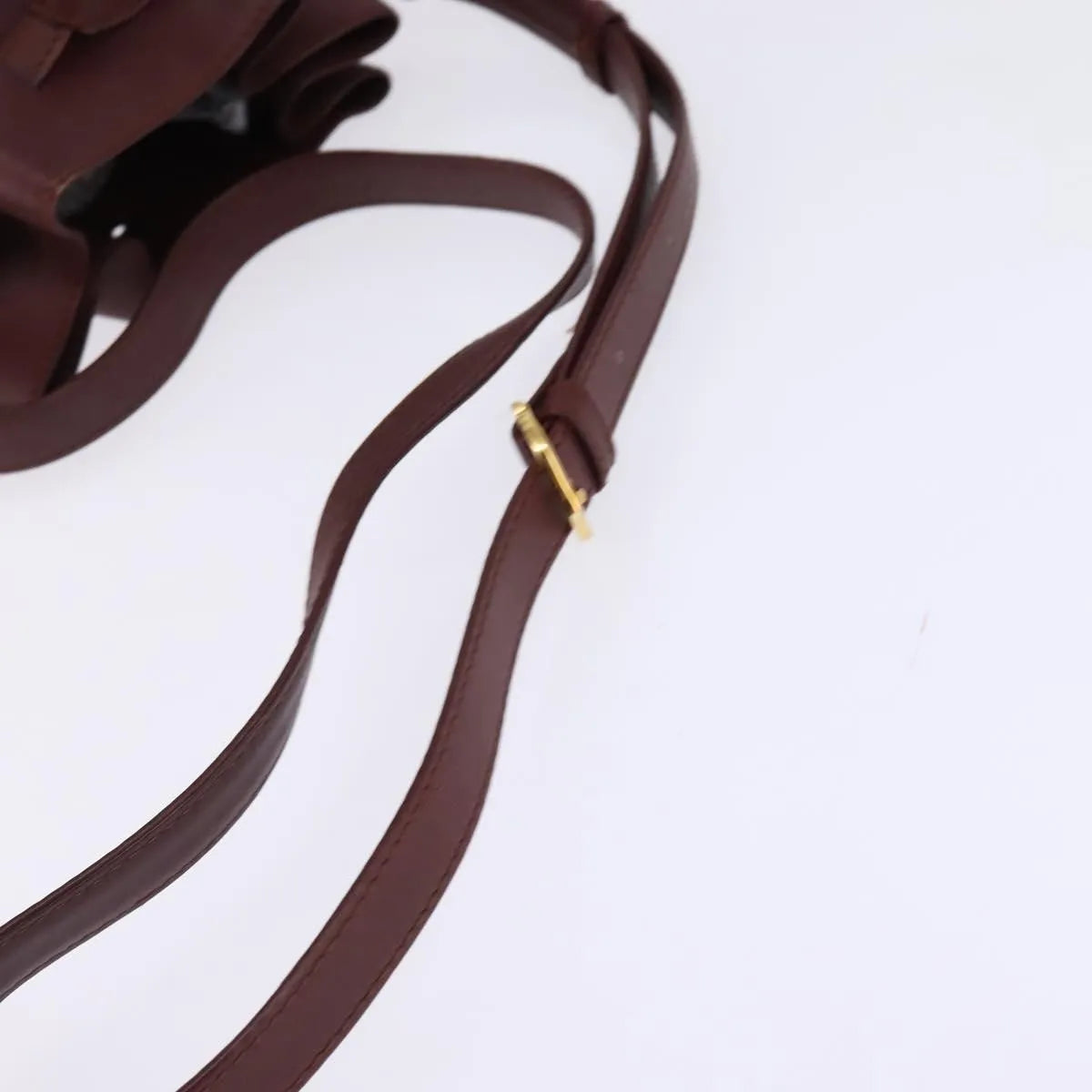 Cartier Must De Cartier Leather Burgundy Leather Shoulder Bag Bag (Pre-Owned)