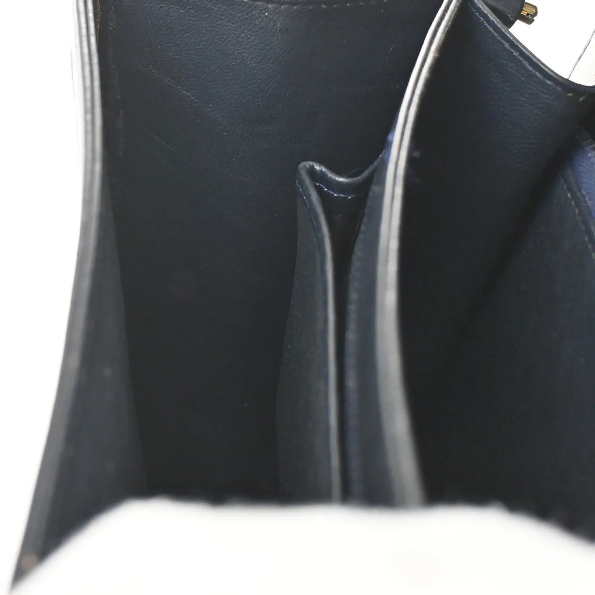 Celine Horse Carriage Canvas And Leather Navy Canvas Shoulder Bag Bag (Pre-Owned)