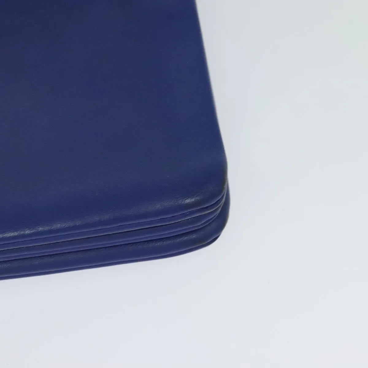 Celine Trio Leather Blue Leather Shoulder Bag Bag (Pre-Owned)