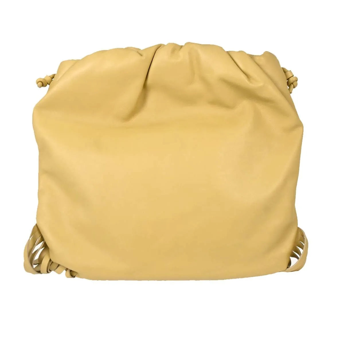 Bottega Veneta The Fringe Leather Beige Leather Clutche & Pouche Bag (Pre-Owned)