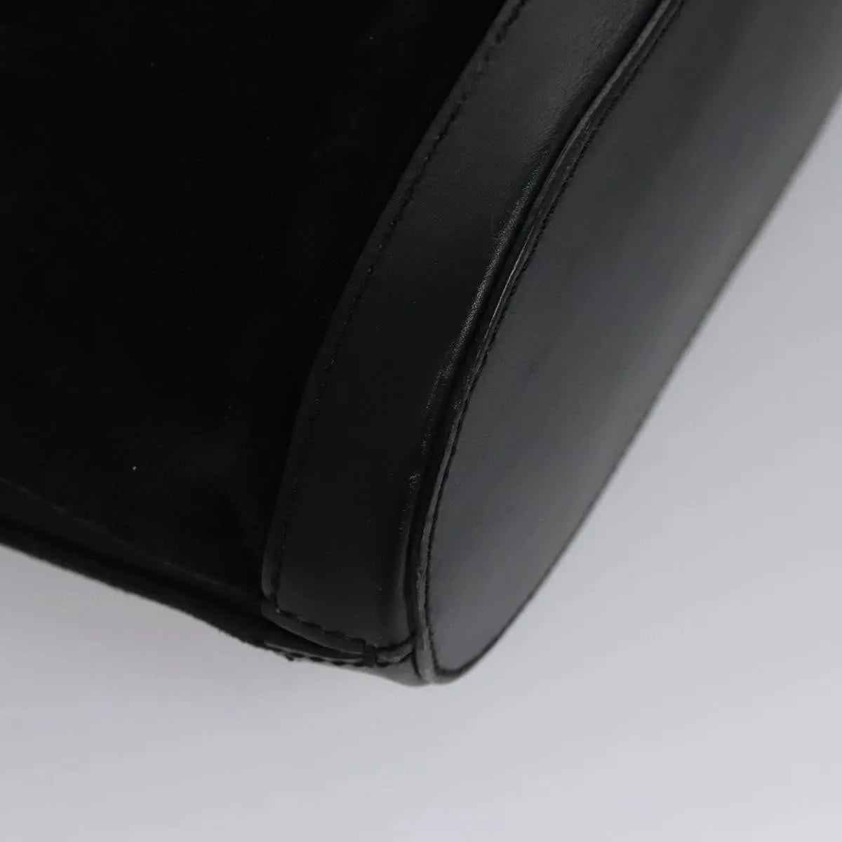 Celine Vintage Suede Black Suede Shoulder Bag Bag (Pre-Owned)