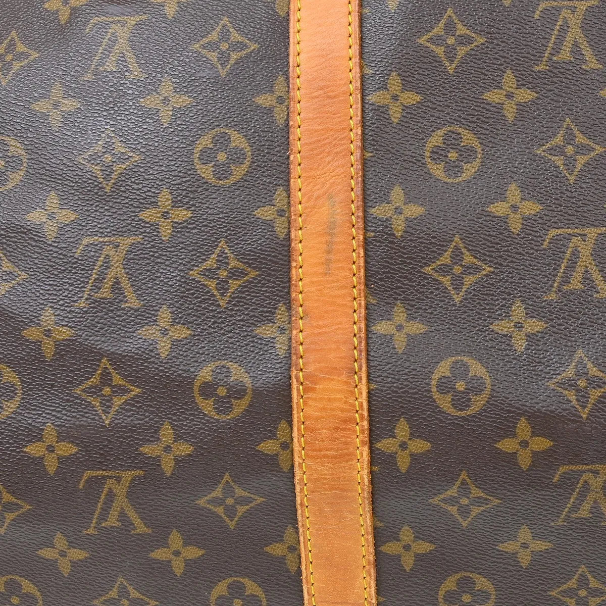 Louis Vuitton Keepall Bandouliere Bag Monogram Canvas Brown Canvas Travel Bag Bag (Pre-Owned)