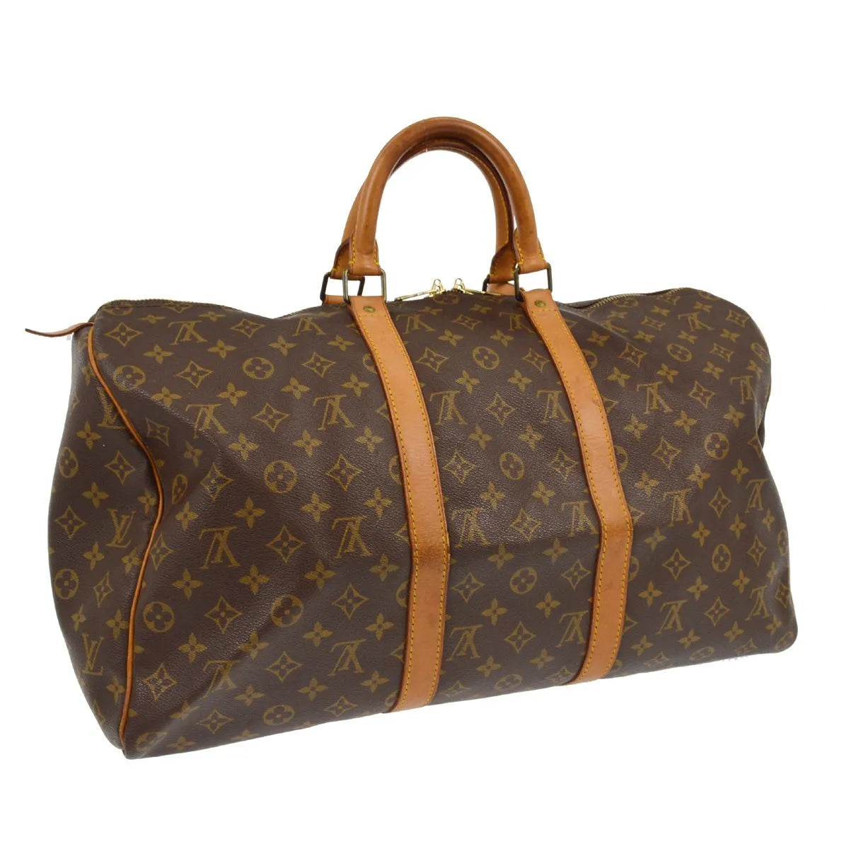 Louis Vuitton Keepall Monogram Canvas Brown Canvas Travel Bag Bag (Pre-Owned)