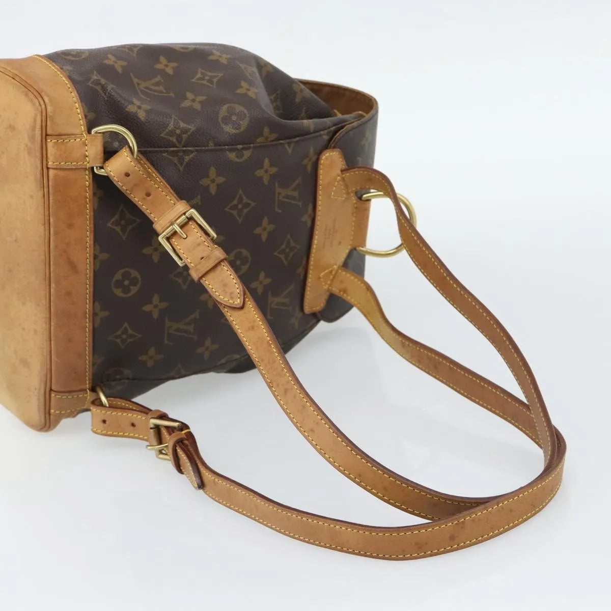 Louis Vuitton Montsouris Monogram Brown Canvas Backpack Bag (Pre-Owned)