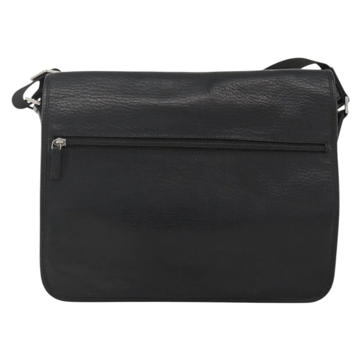 Salvatore Ferragamo Vintage Leather Black Nylon Shoulder Bag Bag (Pre-Owned)