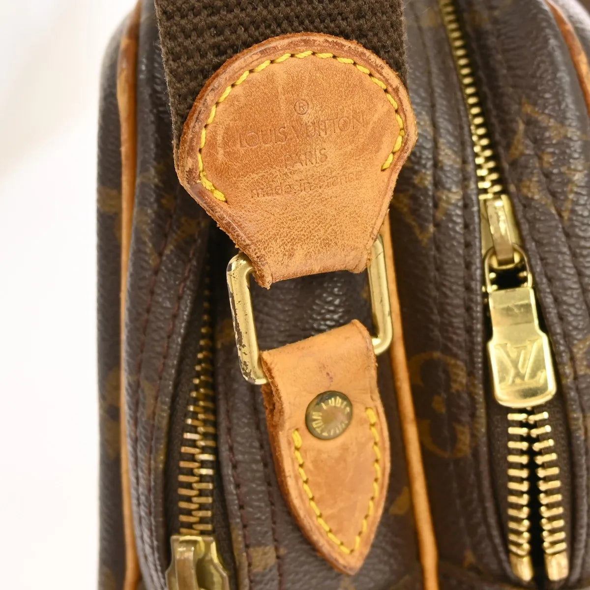 Louis Vuitton Reporter Monogram Brown Canvas Shoulder Bag Bag (Pre-Owned)