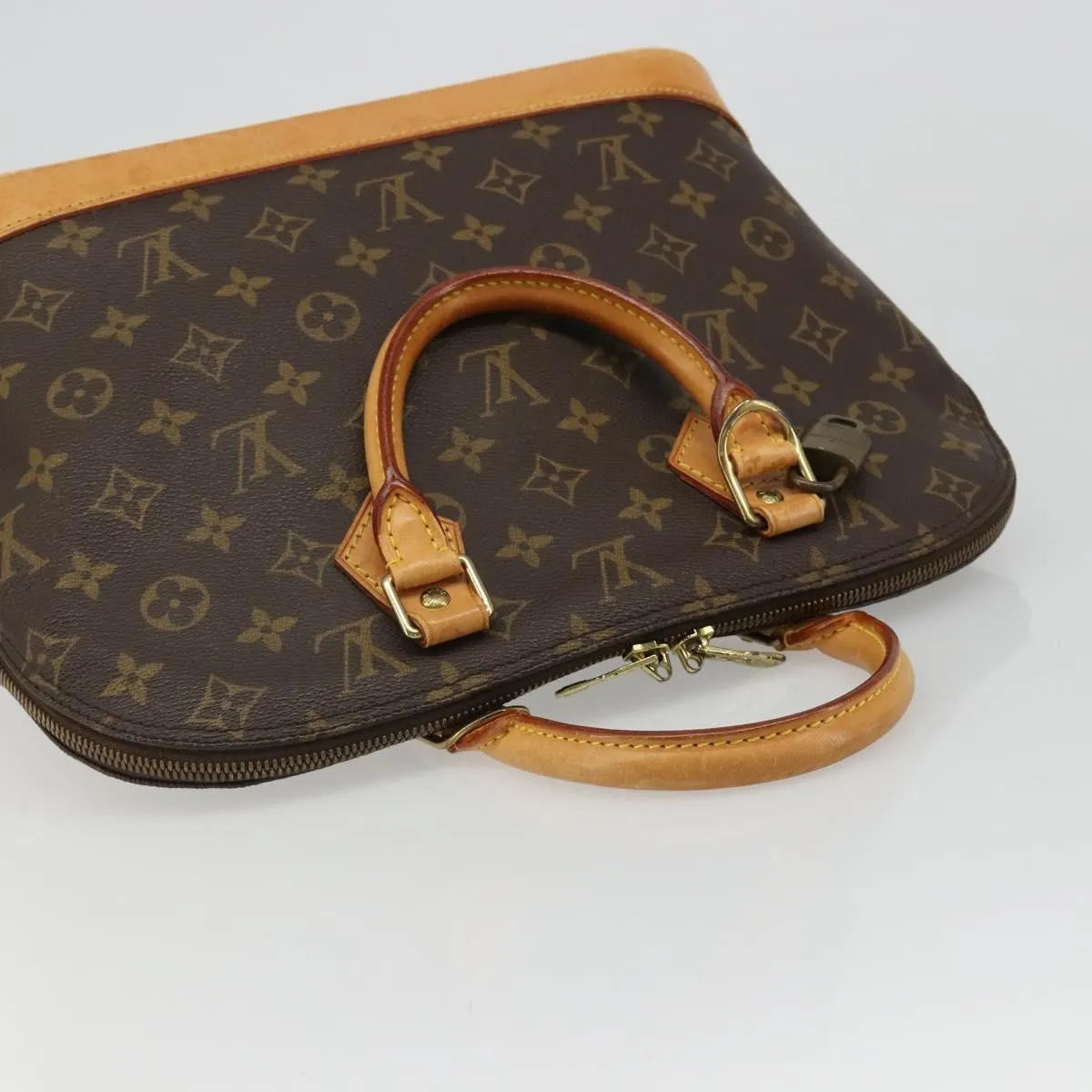 Louis Vuitton Alma Monogram Canvas Brown Canvas Handbag (Pre-Owned)