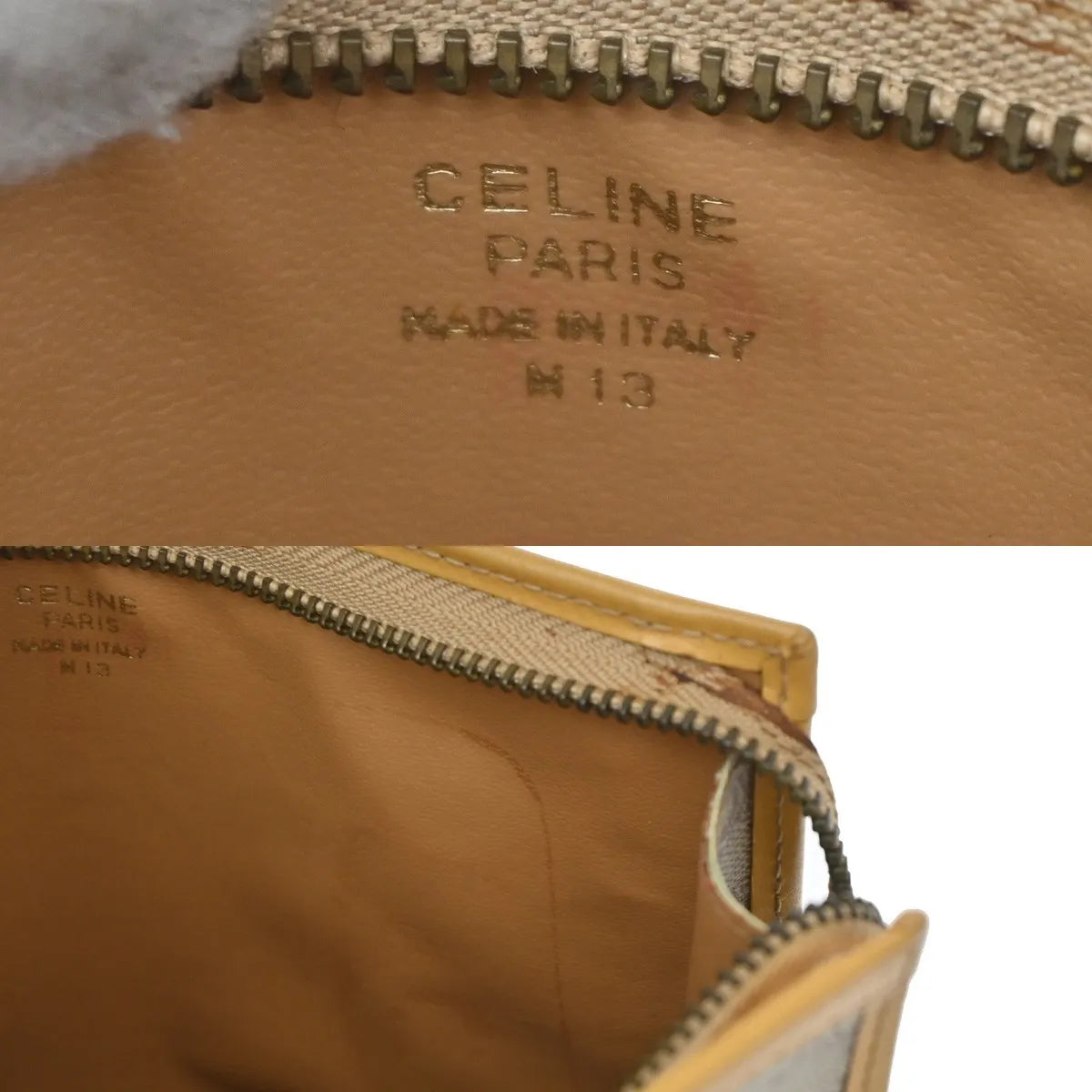 Celine Macadam Pochette Canvas And Leather Beige Canvas Clutche & Pouche Bag (Pre-Owned)