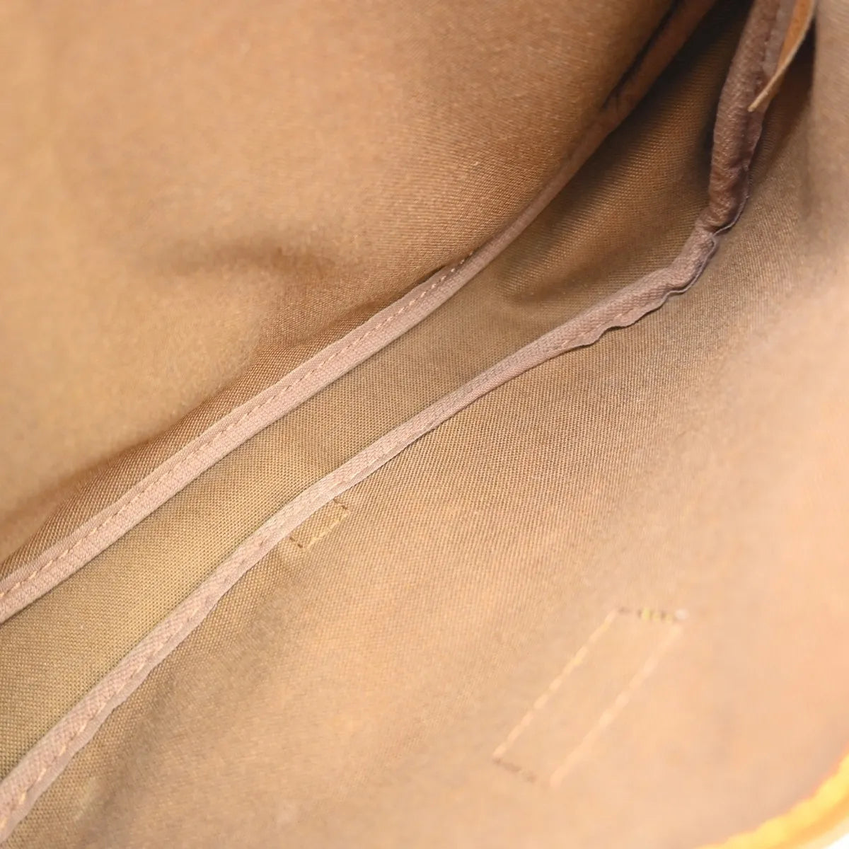 Louis Vuitton Saumur Handbag Monogram Canvas Brown Canvas Shoulder Bag Bag (Pre-Owned)