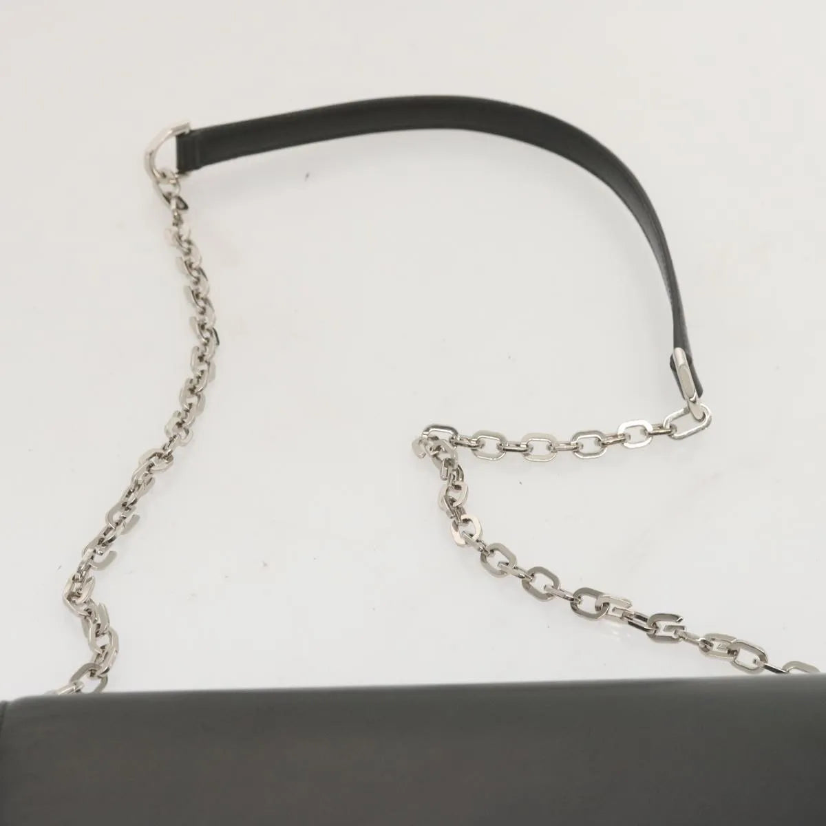 Givenchy 4G Shoulder Bag Leather Black Leather Shoulder Bag Bag (Pre-Owned)