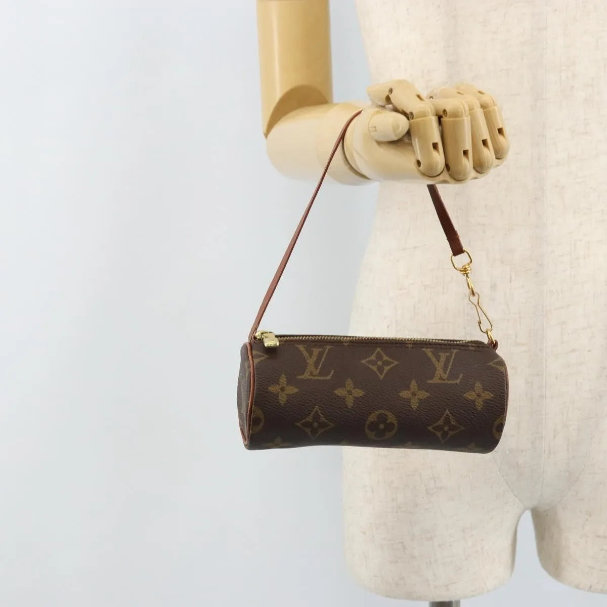 Louis Vuitton Papillon Pochette Monogram Canvas Brown Canvas Clutche & Pouche Bag (Pre-Owned)