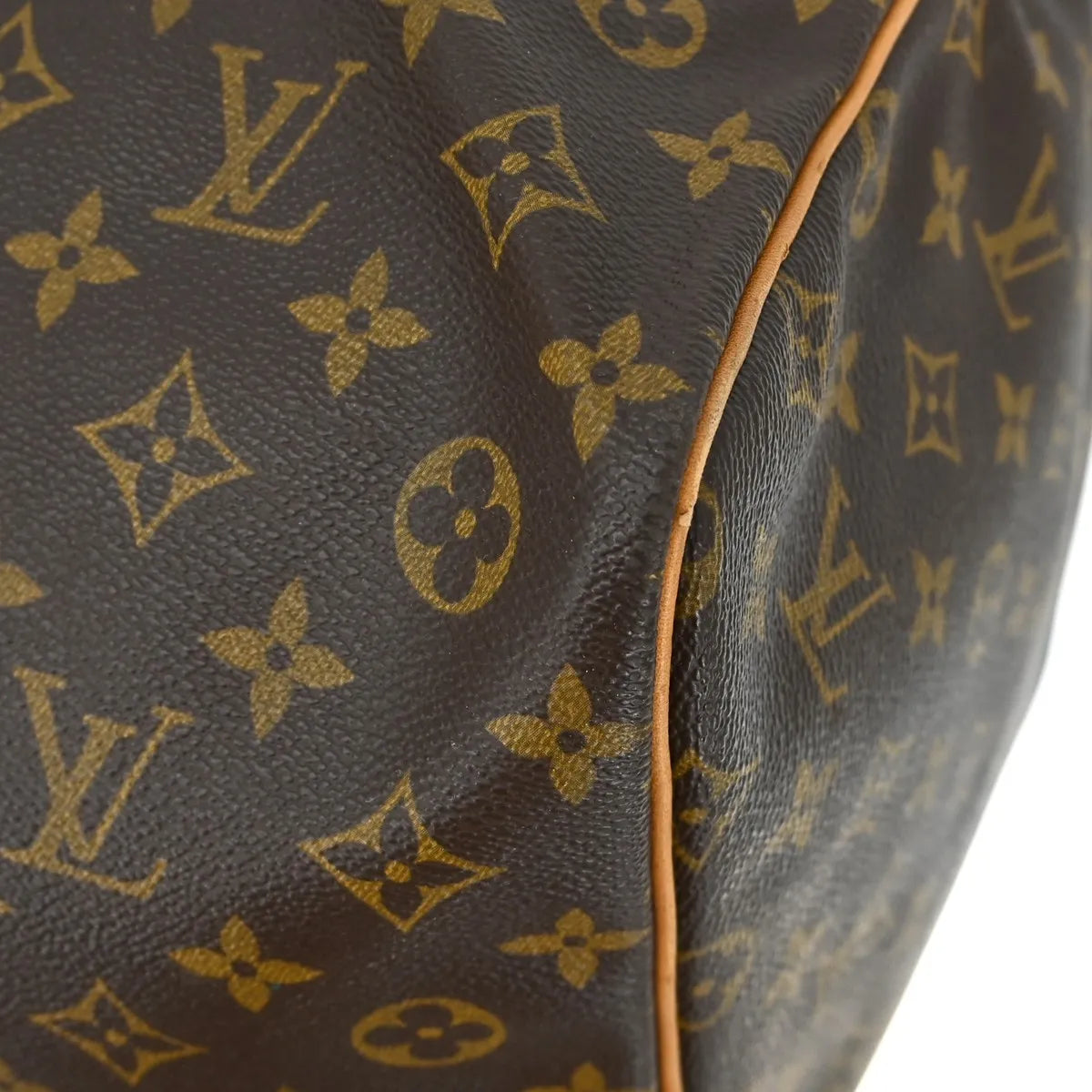 Louis Vuitton Keepall Bag Monogram Canvas Brown Canvas Travel Bag Bag (Pre-Owned)