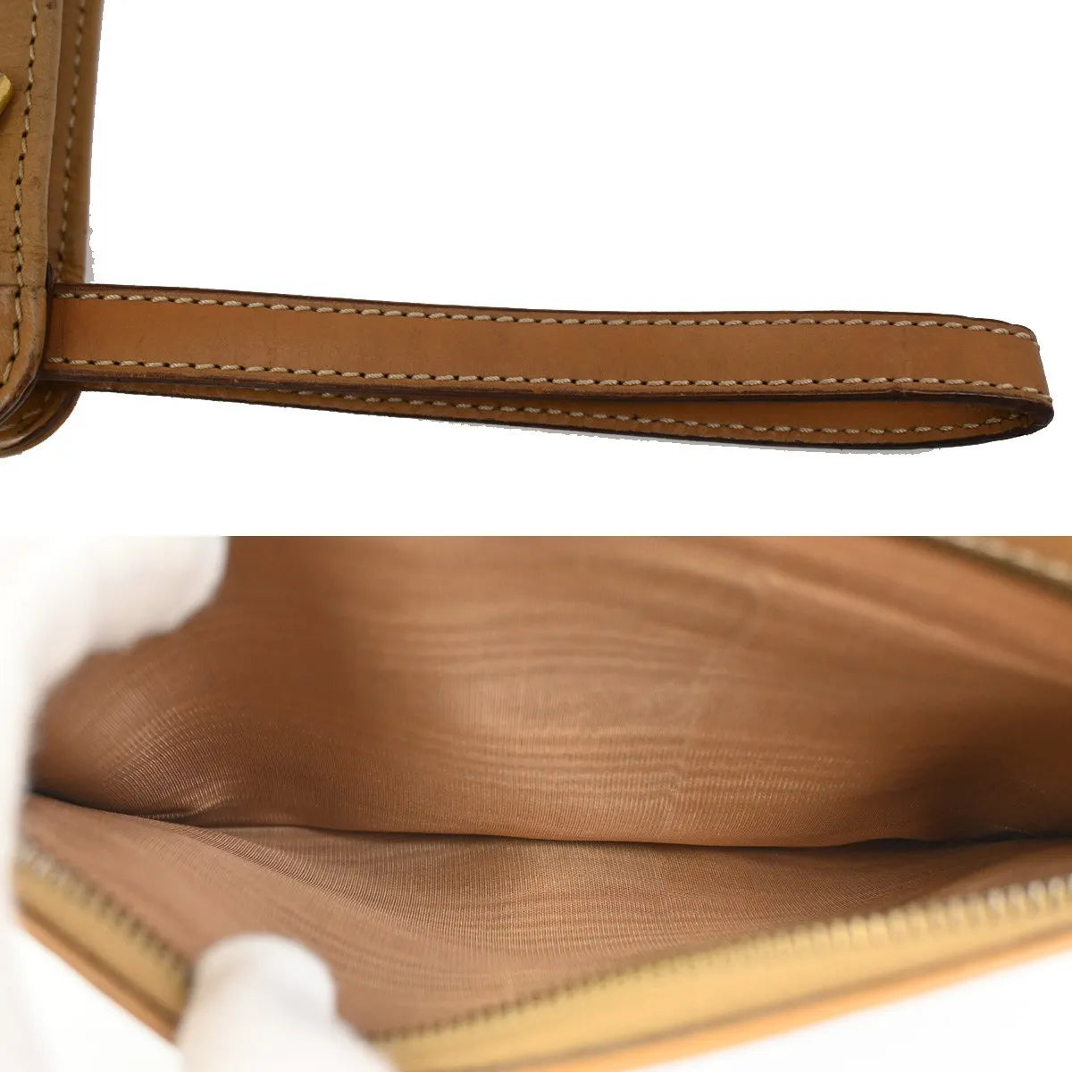Celine Macadam Pochette Canvas And Leather Brown Canvas Clutche & Pouche Bag (Pre-Owned)