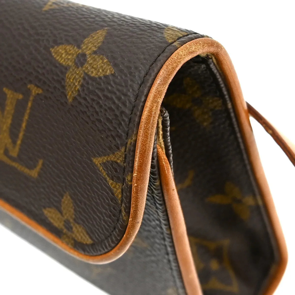 Louis Vuitton Florentine Waist Monogram Canvas Brown Canvas Clutche & Pouche Bag (Pre-Owned)
