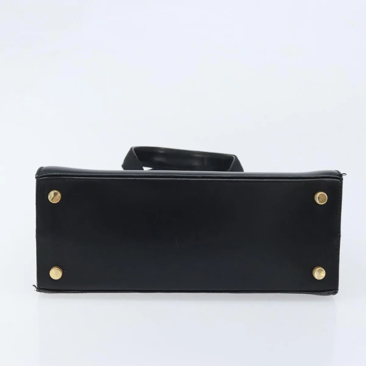 Salvatore Ferragamo Convertible Vara Bow Tote Leather Black Leather Handbag (Pre-Owned)