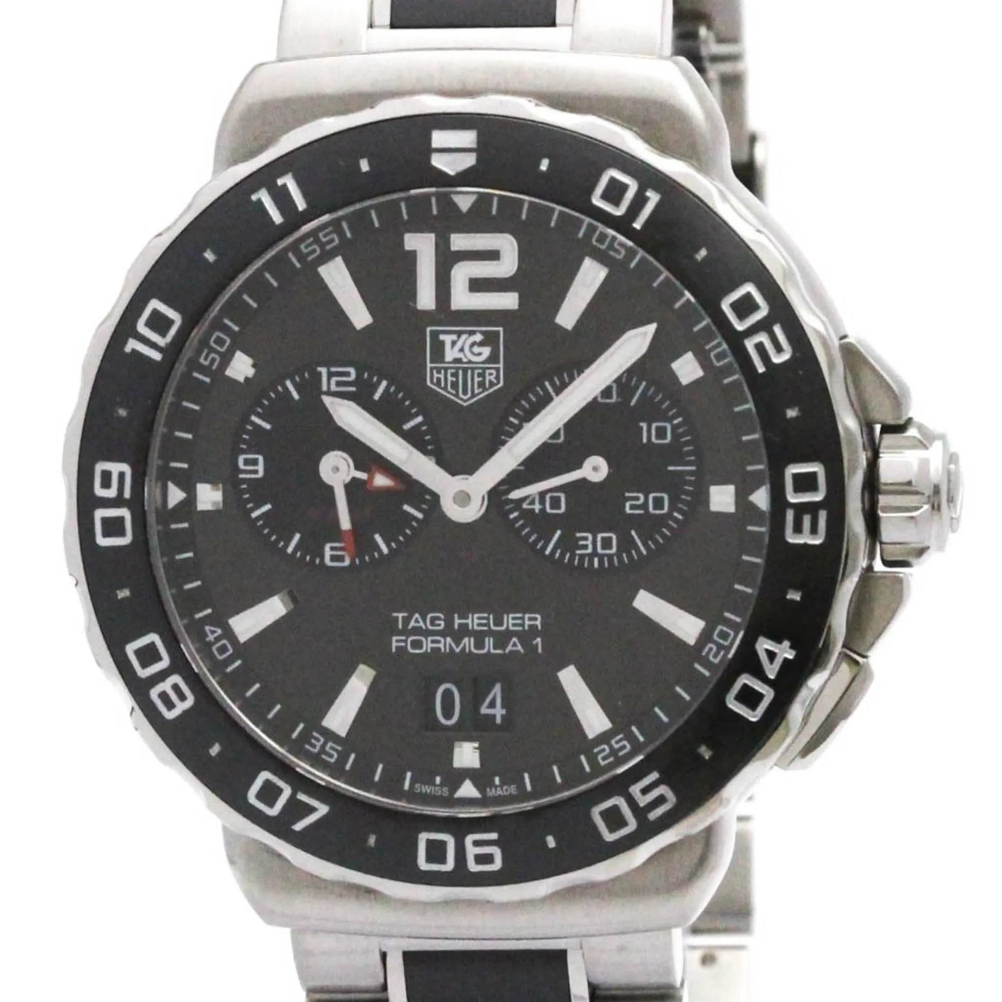 Tag Heuer Formula 1 Grande Date Quartz Stainless Steel Watch (Pre-Owned)