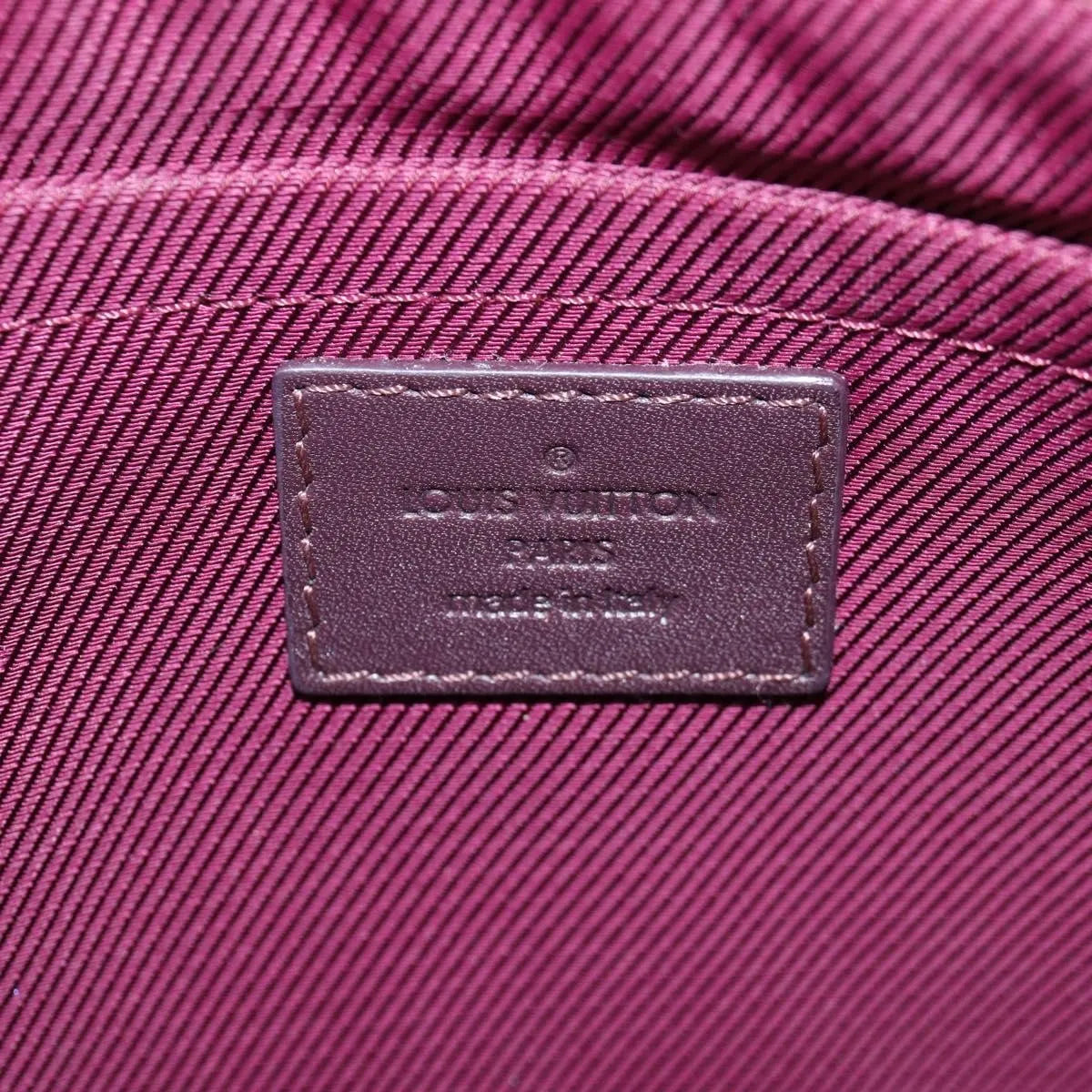 Louis Vuitton Pochette Felt And Sequin Burgundy Canvas Clutche & Pouche Bag (Pre-Owned)