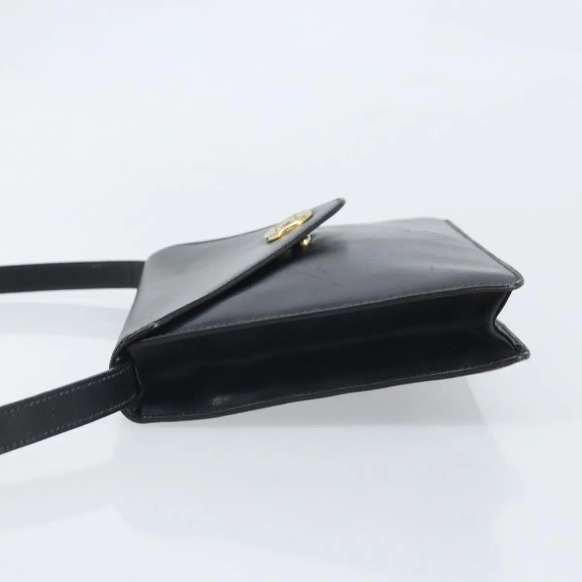 Celine Vintage Leather Black Leather Shoulder Bag Bag (Pre-Owned)