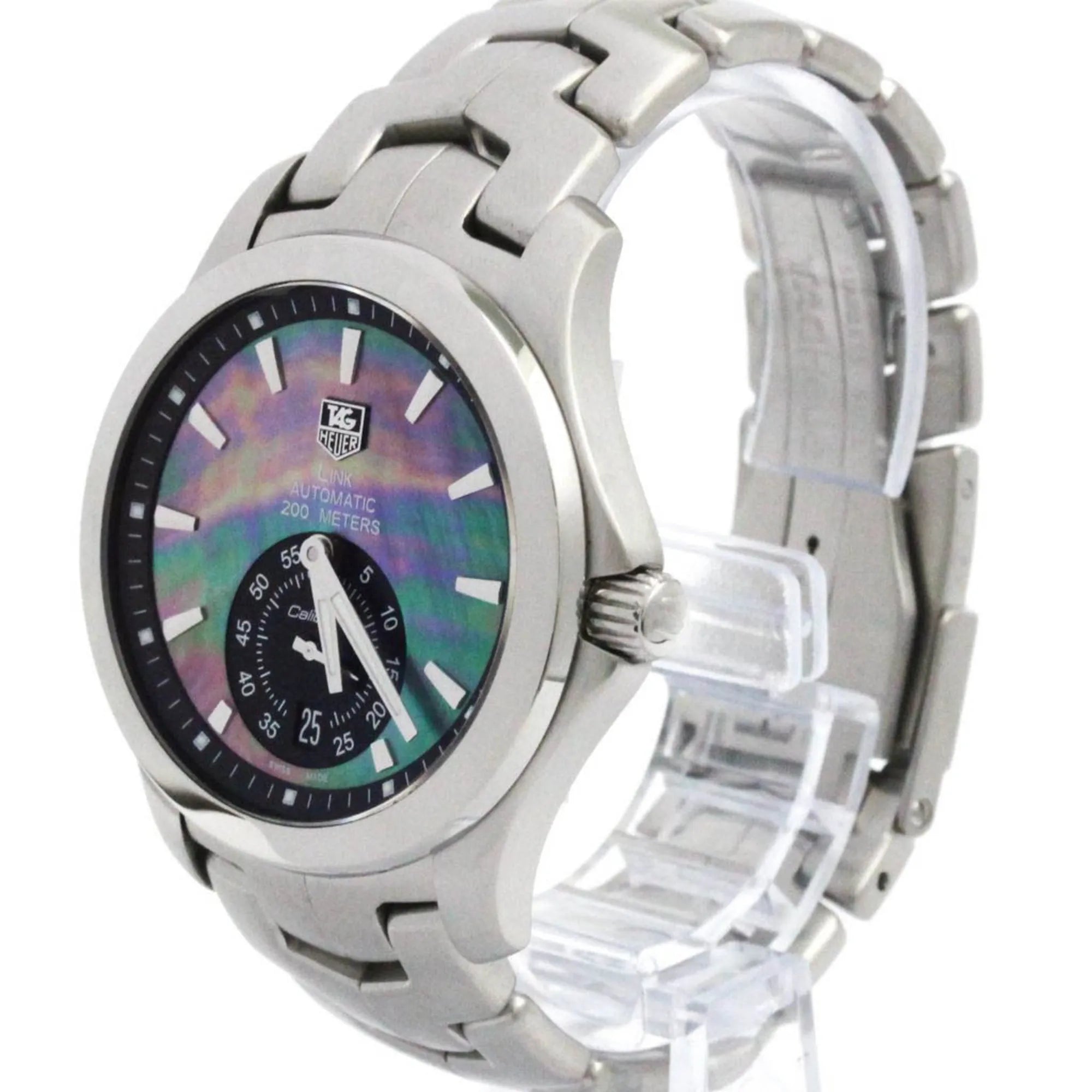 Tag Heuer Link Gmt Automatic Stainless Steel Watch (Pre-Owned)