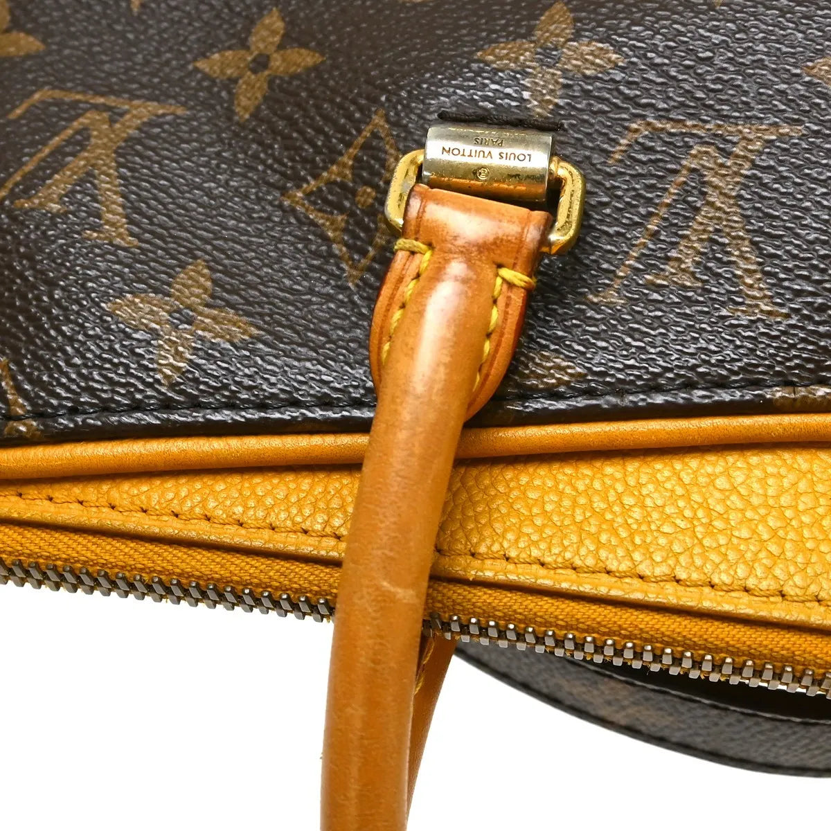 Louis Vuitton Pallas Tote Monogram Canvas With Leather Brown Canvas Handbag (Pre-Owned)
