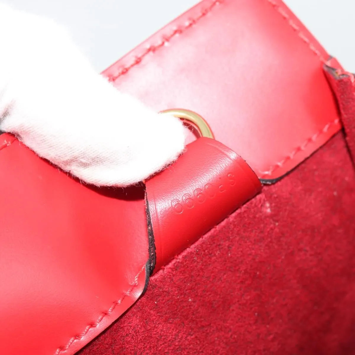Louis Vuitton Duplex Epi Leather Red Leather Shoulder Bag Bag (Pre-Owned)