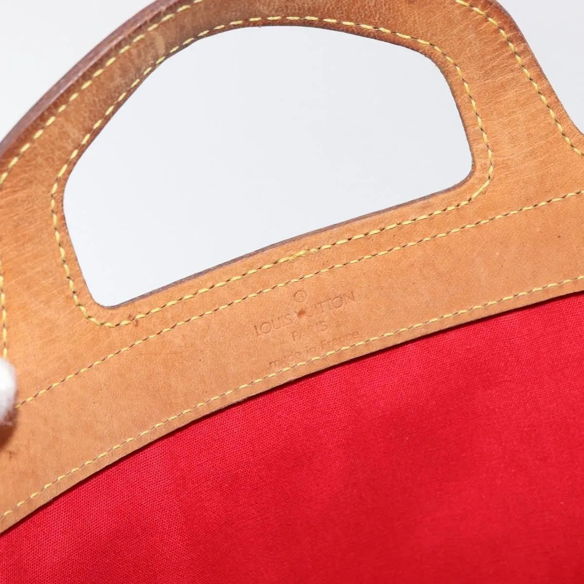 Louis Vuitton Stanton Monogram Vernis Red Patent_Leather Tote Bag Bag (Pre-Owned)