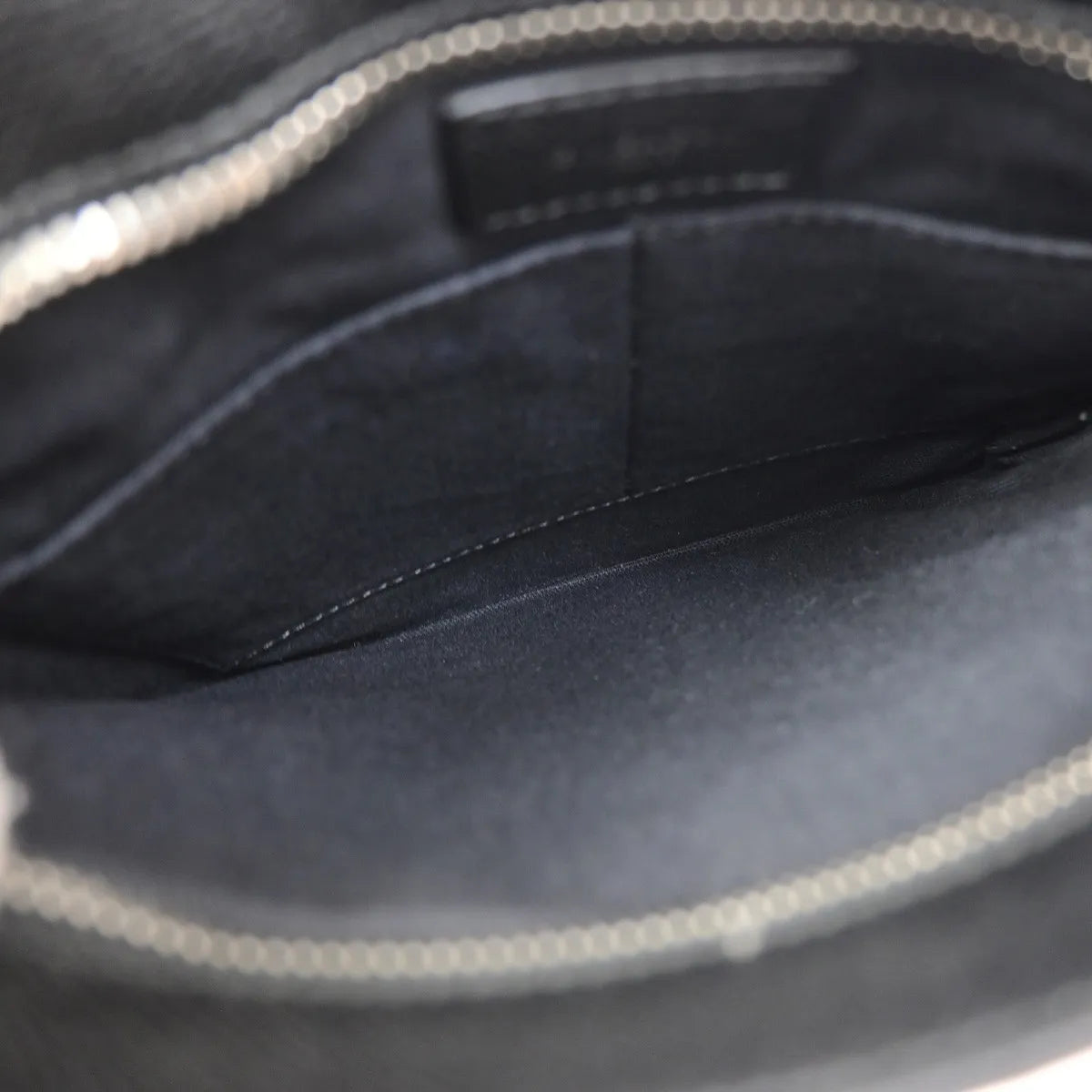 Givenchy Logo Messenger Leather Black Leather Shoulder Bag Bag (Pre-Owned)