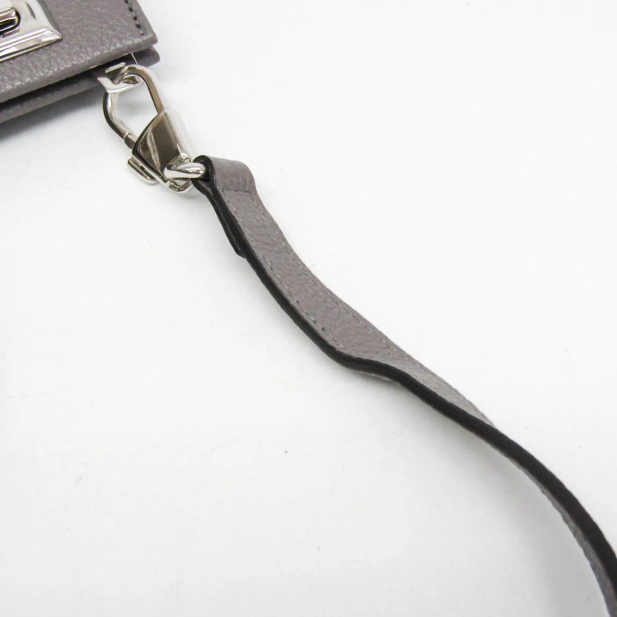 Gucci Zumi Top Handle Leather Gray Leather Handbag (Pre-Owned)
