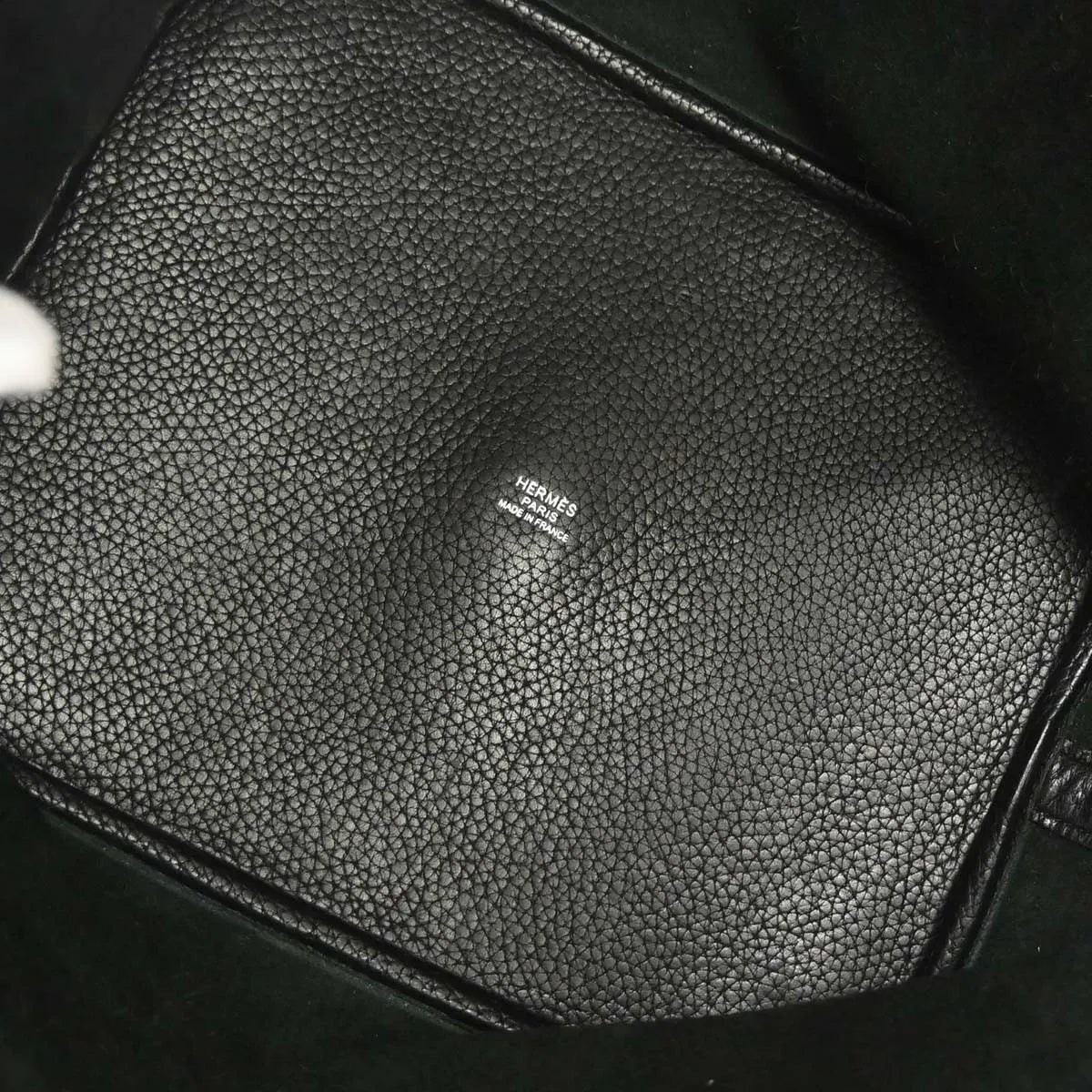 Hermes Picotin Lock Clemence Black Leather Handbag (Pre-Owned)