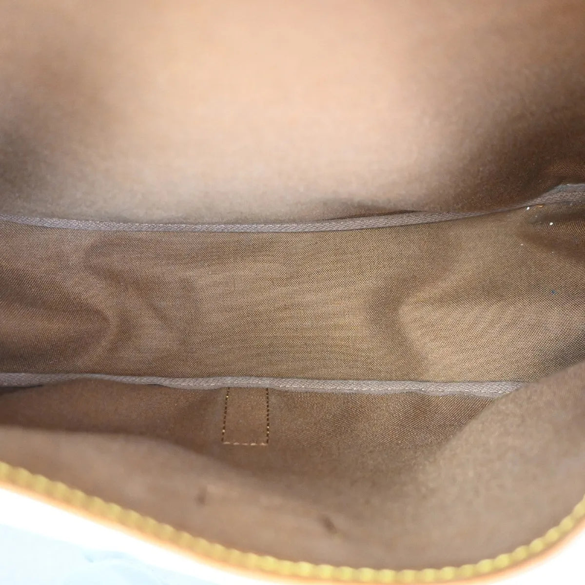Louis Vuitton Saumur Monogram Brown Leather Shoulder Bag Bag (Pre-Owned)