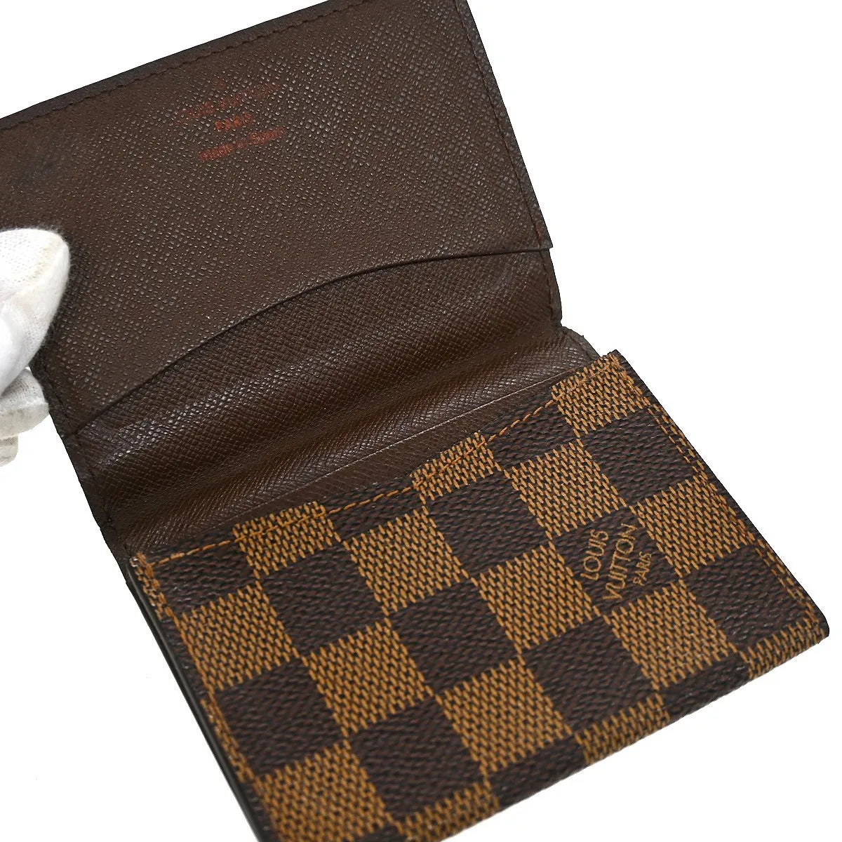 Louis Vuitton Bifold Damier Brown Canvas Wallets Accessory (Pre-Owned)