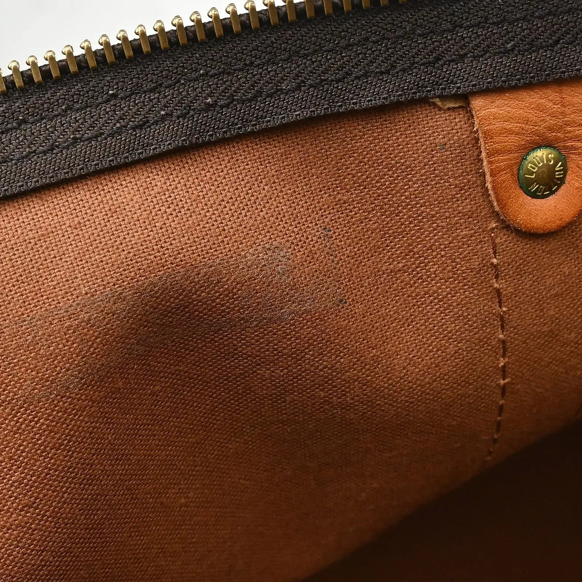 Louis Vuitton Keepall Monogram Brown Canvas Travel Bag Bag (Pre-Owned)