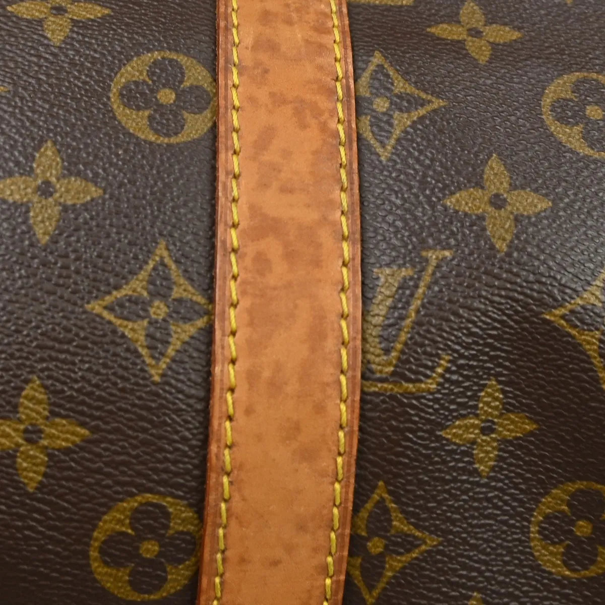 Louis Vuitton Keepall Bag Monogram Canvas Brown Canvas Travel Bag Bag (Pre-Owned)