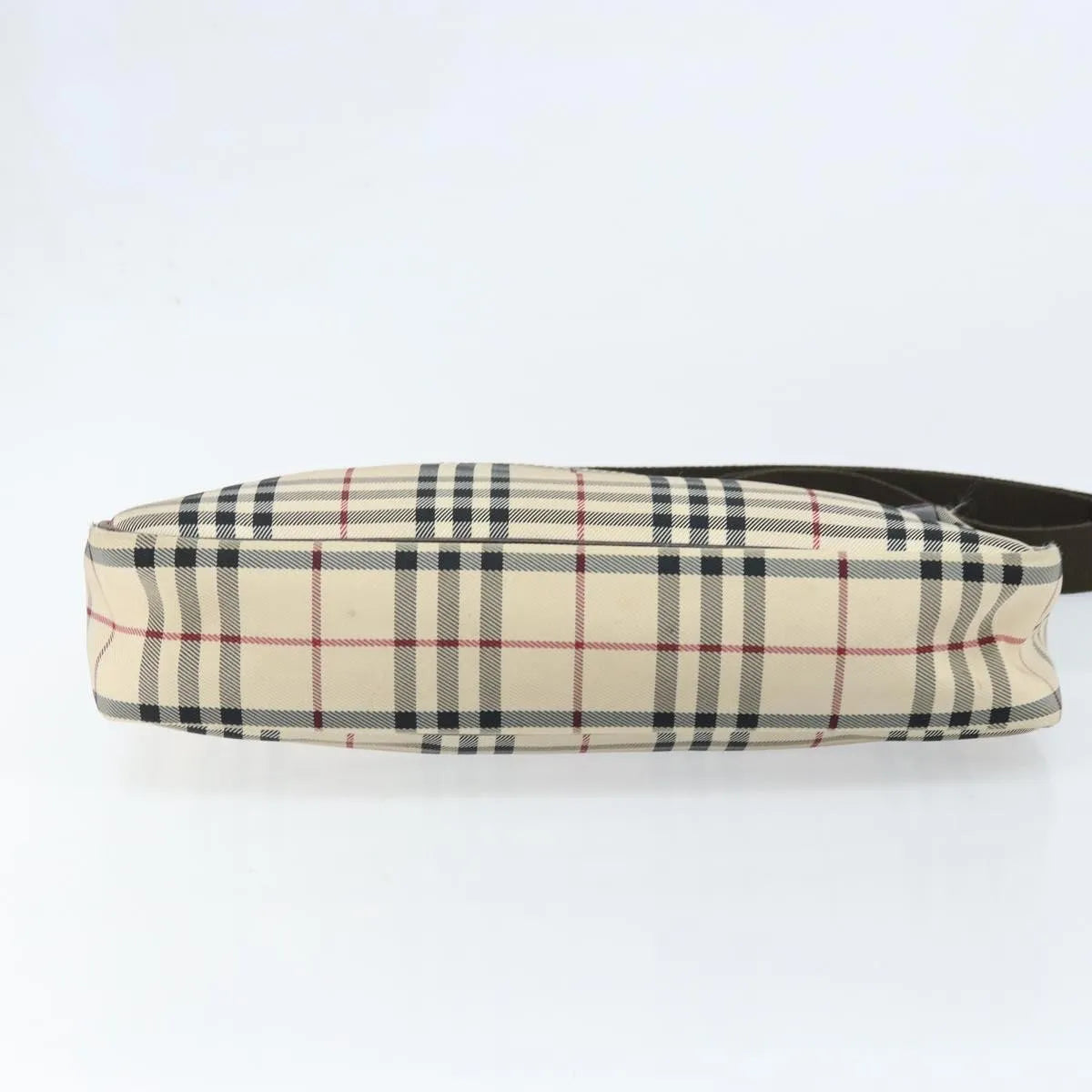 Burberry Nova Check Canvas And Leather Beige Canvas Shoulder Bag Bag (Pre-Owned)