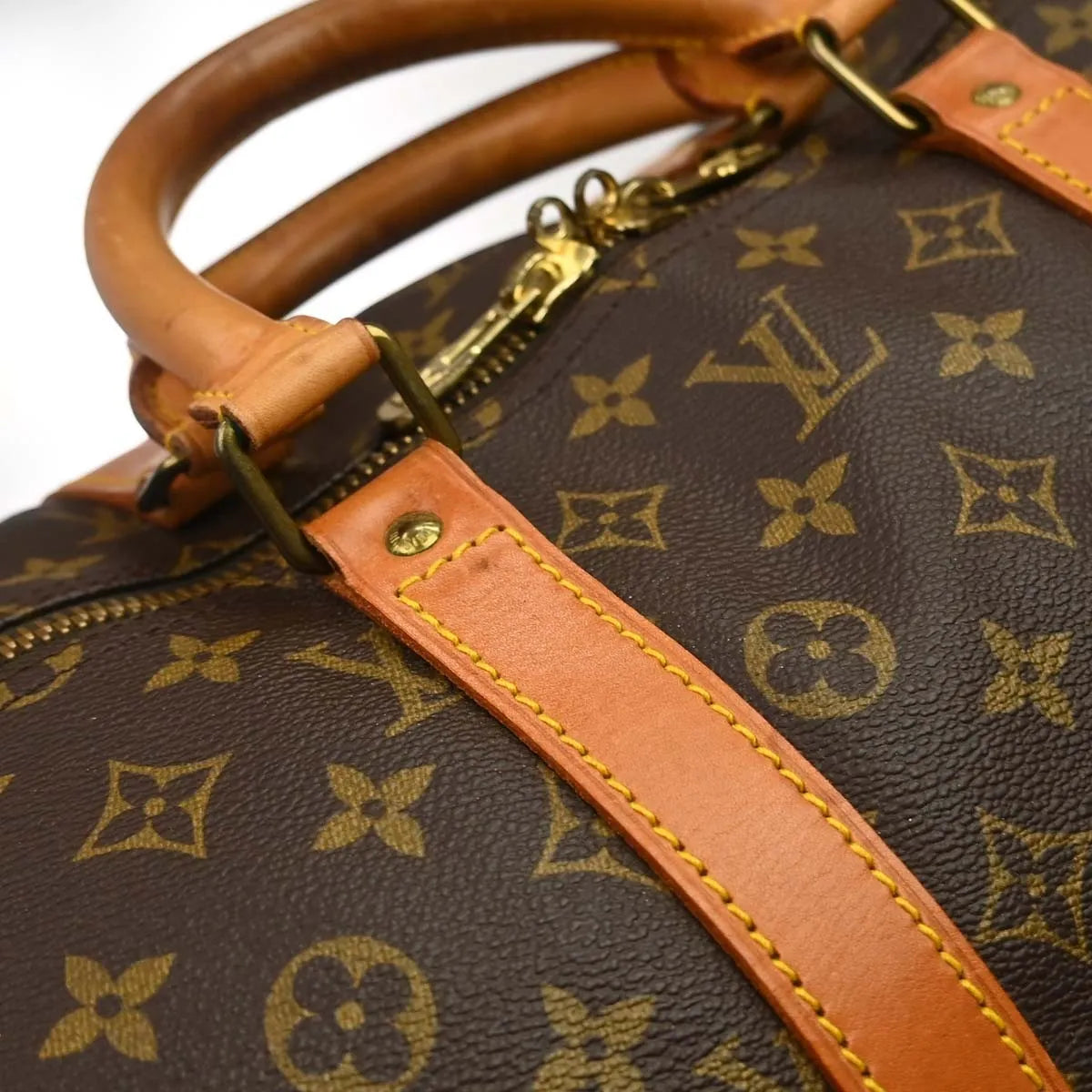 Louis Vuitton Keepall Monogram Canvas Brown Canvas Travel Bag Bag (Pre-Owned)