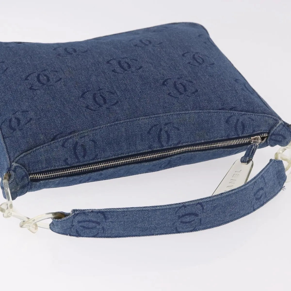 Chanel Cc Shoulder Bag Denim Blue Denim_Jeans Shoulder Bag Bag (Pre-Owned)