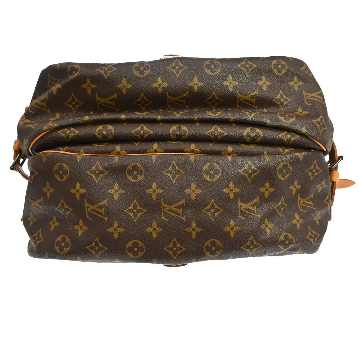 Louis Vuitton Saumur Monogram Canvas Brown Canvas Shoulder Bag Bag (Pre-Owned)