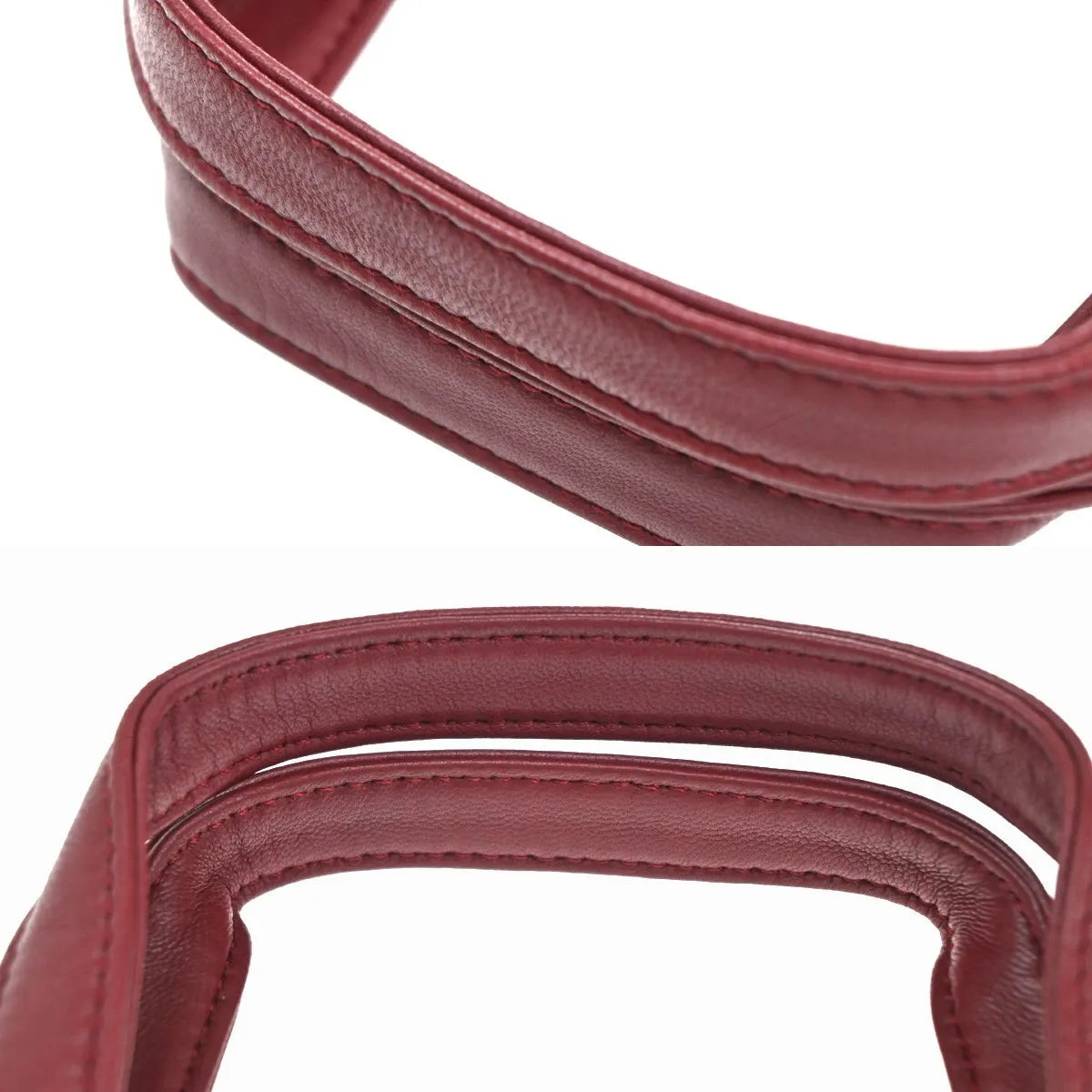 Loewe Anagram Tote Suede Red Suede Tote Bag Bag (Pre-Owned)