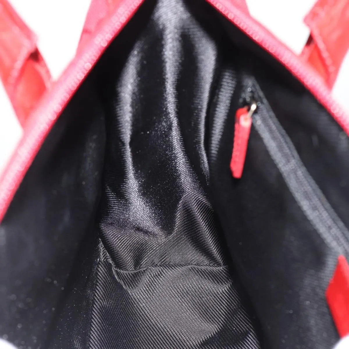Gucci Structured Top Handle Open Tote Gg Canvas And Leather Red Canvas Handbag (Pre-Owned)