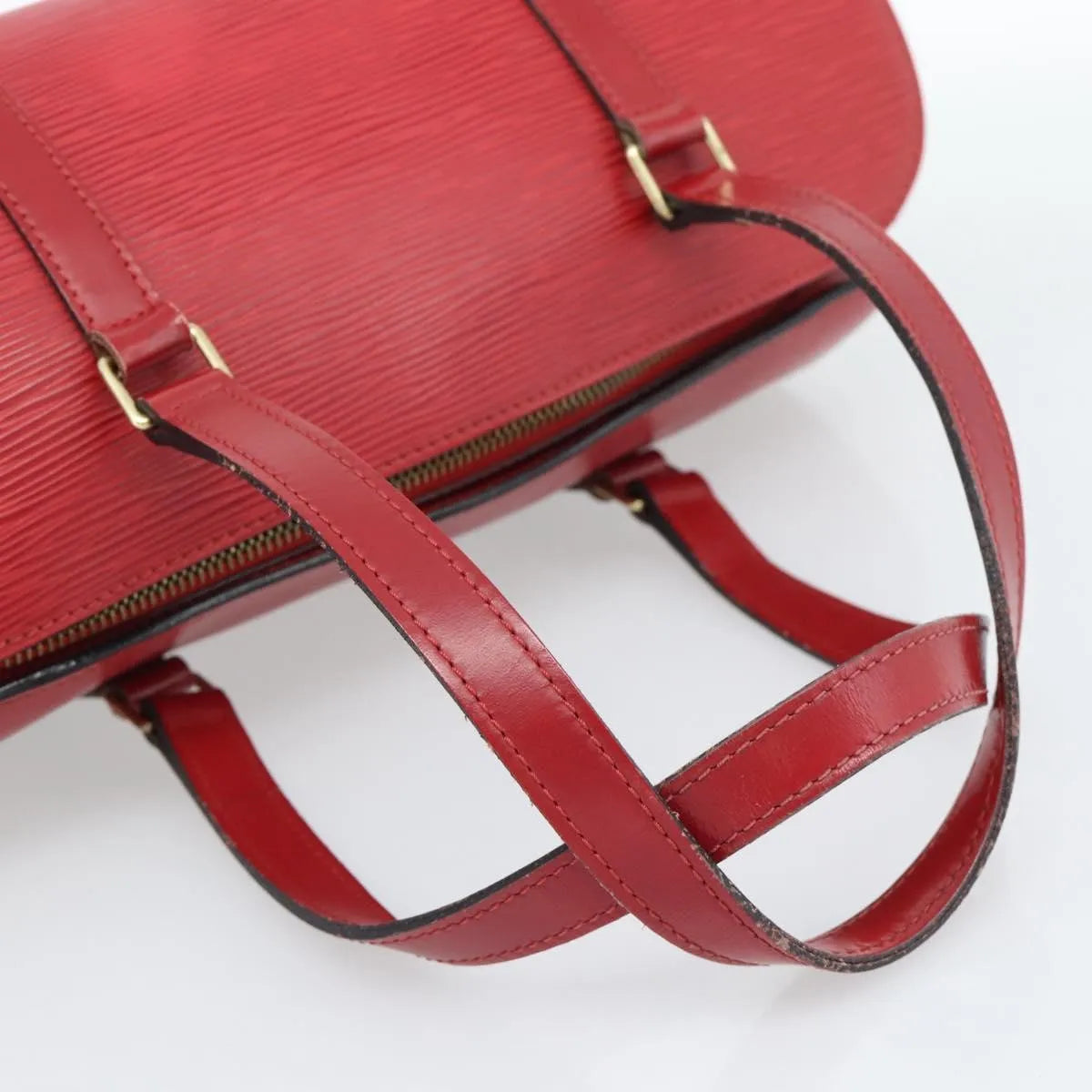 Louis Vuitton Soufflot Epi Leather Red Leather Handbag (Pre-Owned)