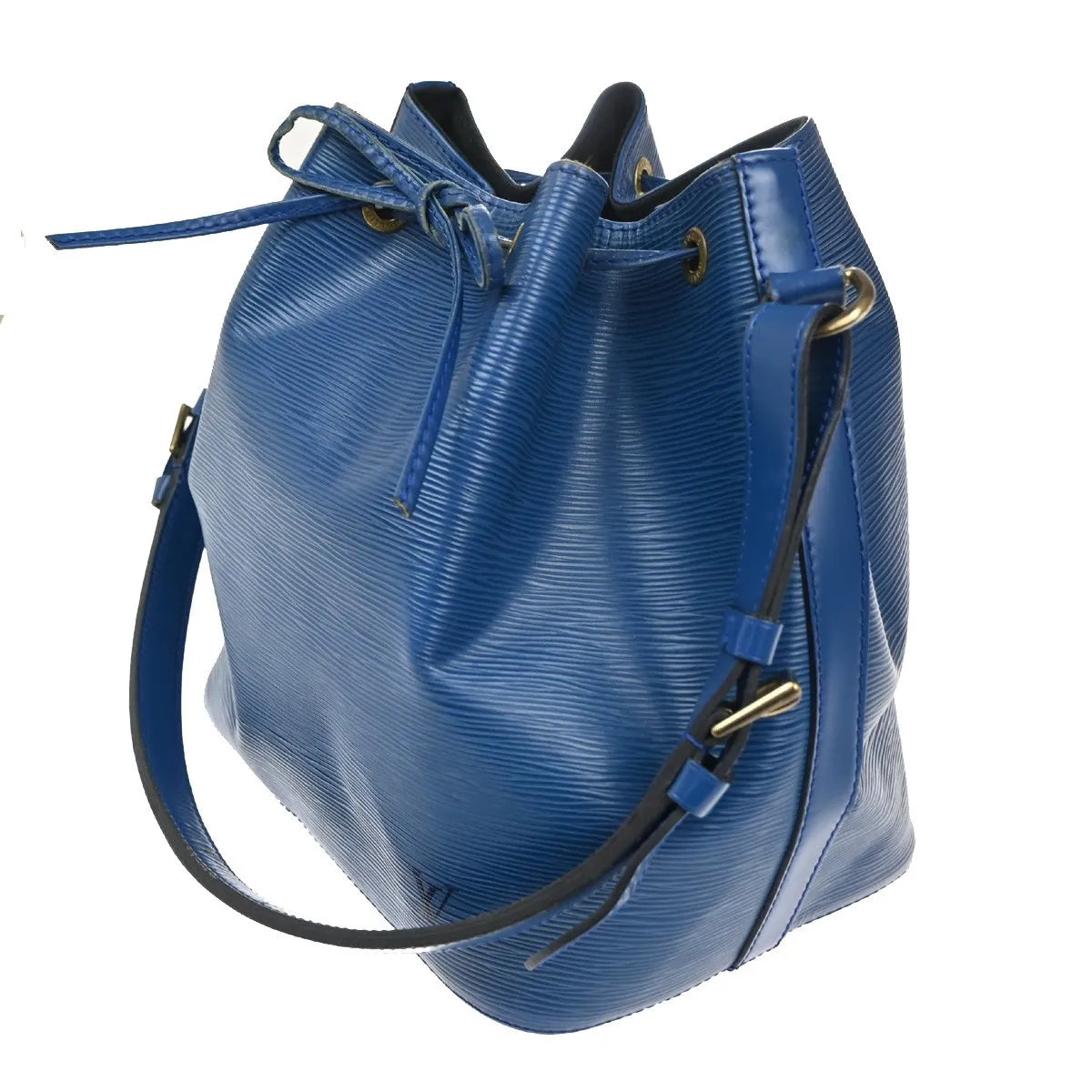Louis Vuitton Petit Noe Epi Leather Blue Leather Shoulder Bag Bag (Pre-Owned)