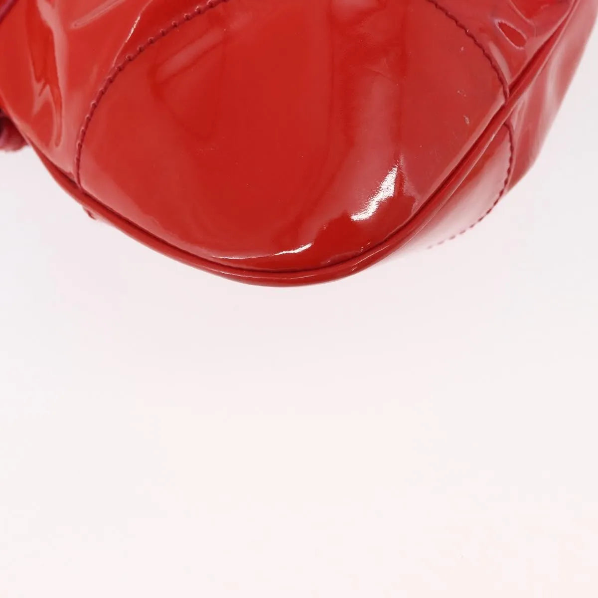 Salvatore Ferragamo Marisa Patent Leather Red Patent_Leather Handbag (Pre-Owned)