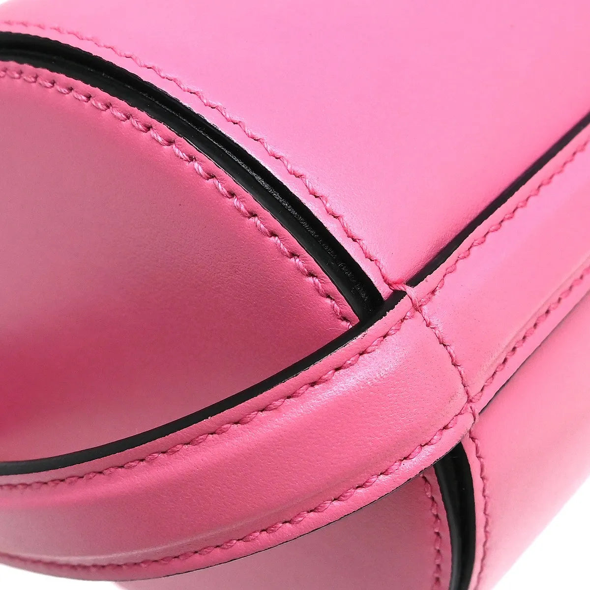 Prada Double Handle Satchel Vitello Daino Pink Leather Handbag (Pre-Owned)