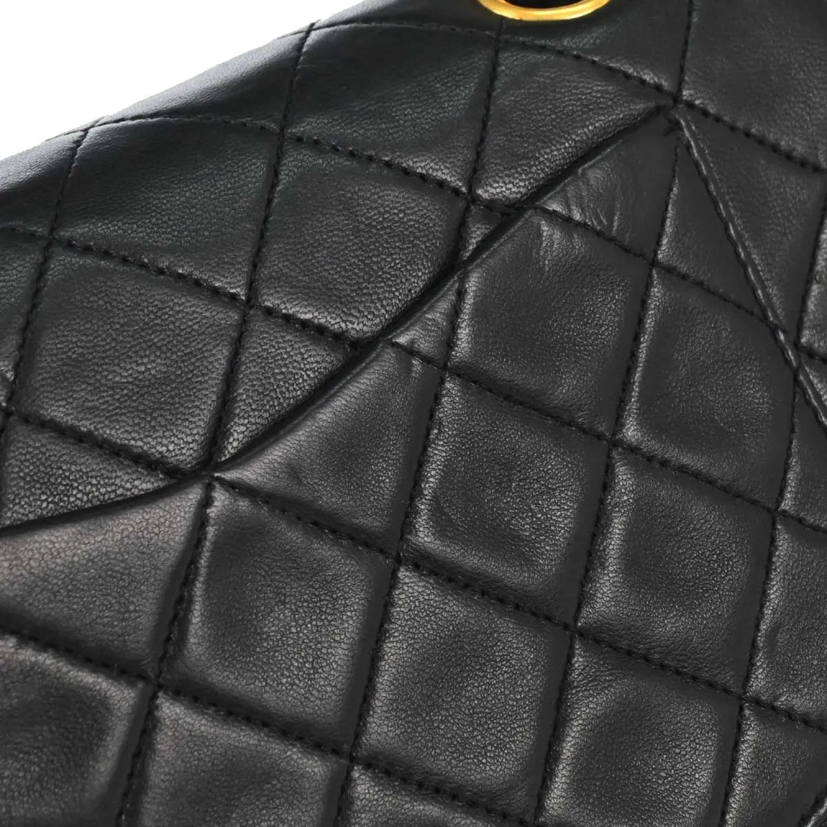 Chanel Timeless - Classic Double Flap Leather Black Leather Shoulder Bag Bag (Pre-Owned)