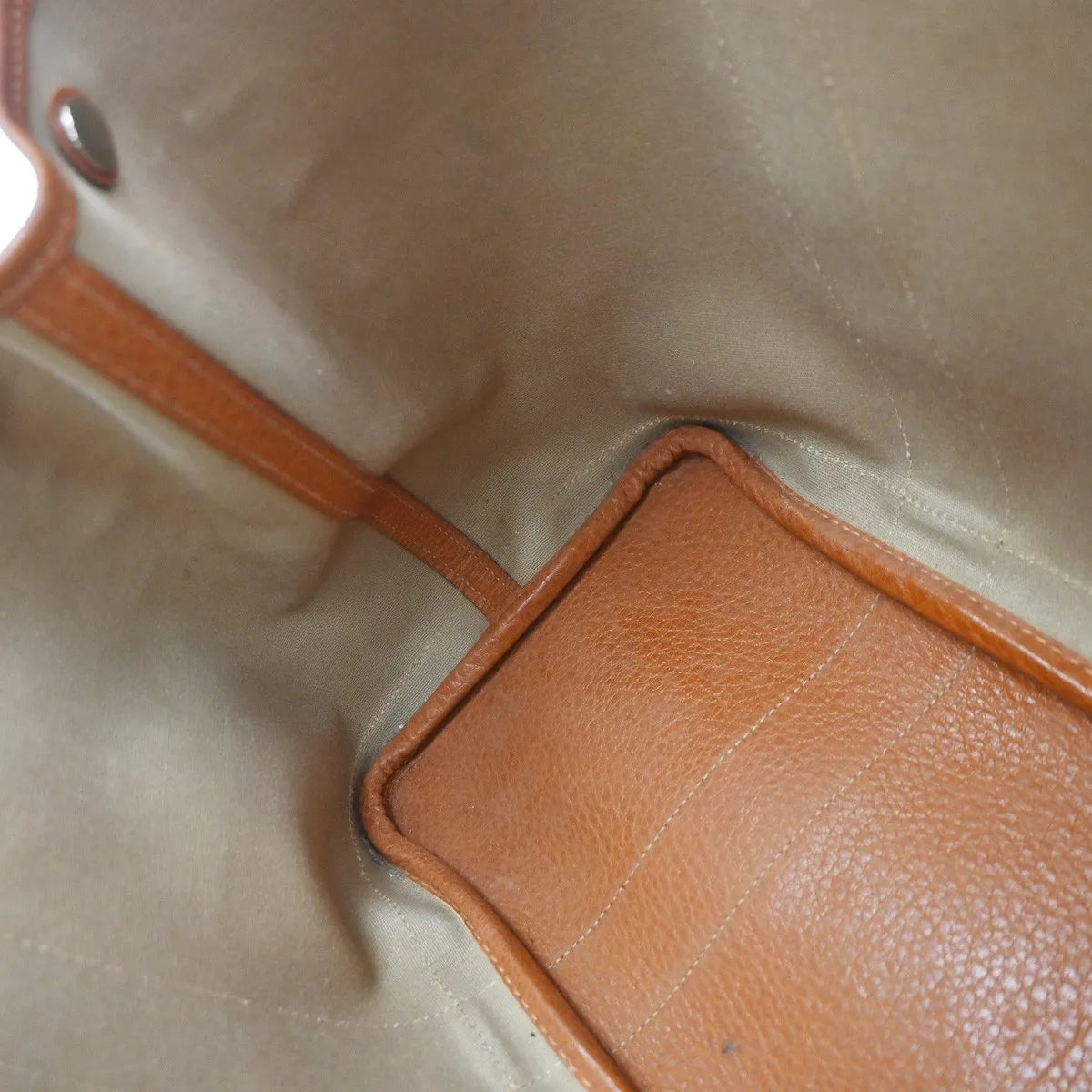 Hermes Garden Party Toile And Leather Orange Canvas Handbag (Pre-Owned)
