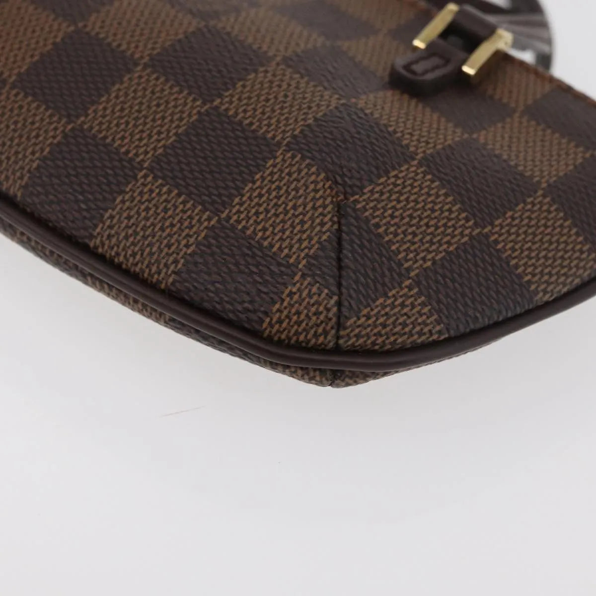 Louis Vuitton Manosque Pochette Damier Brown Canvas Clutche & Pouche Bag (Pre-Owned)