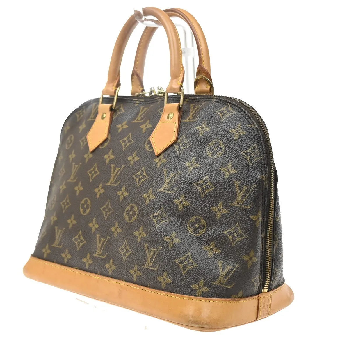 Louis Vuitton Alma Monogram Brown Canvas Handbag (Pre-Owned)