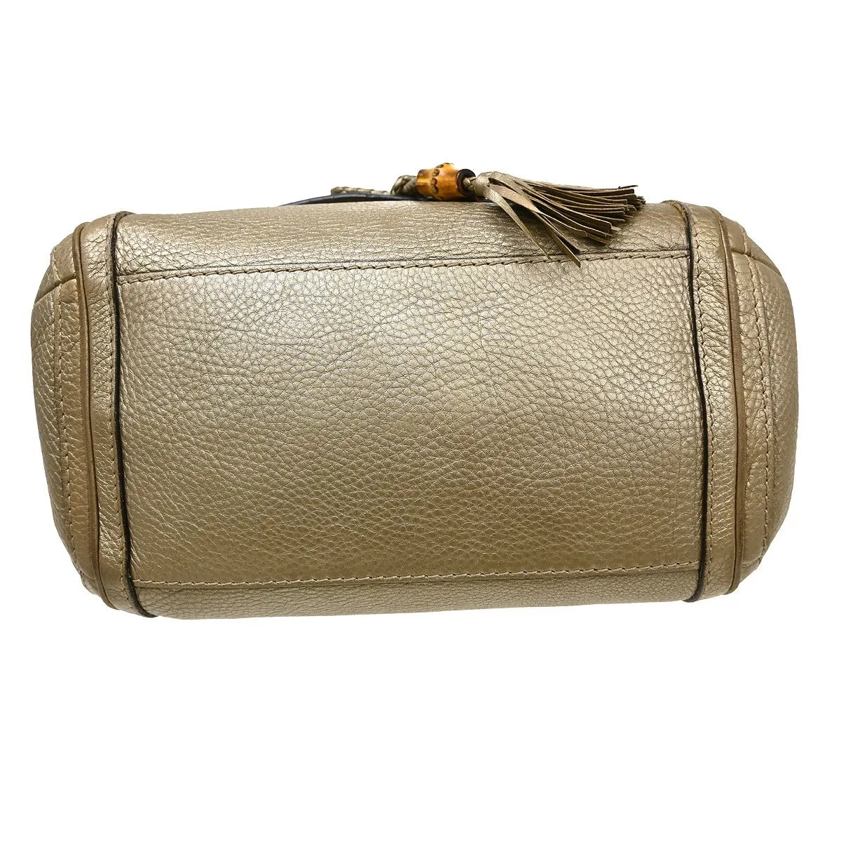 Gucci Bella Flap Leather Gold Leather Shoulder Bag Bag (Pre-Owned)