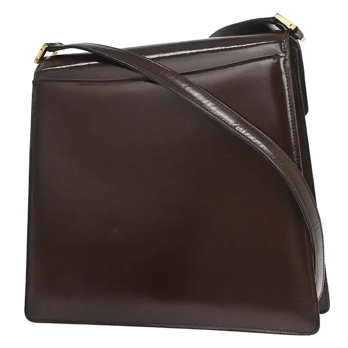 Saint Laurent Vintage Leather Brown Leather Shoulder Bag Bag (Pre-Owned)